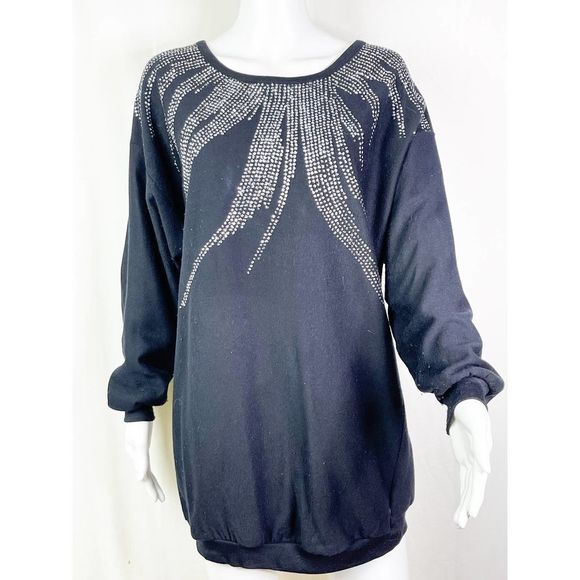 plumo Sweaters - Vintage Plumo 1980's Glitter Sweater / Sweatshirt - Sz M